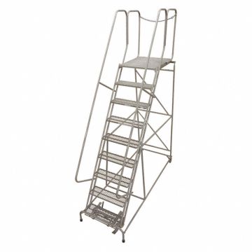 Rolling Ladder Steel 120In. H. Gray