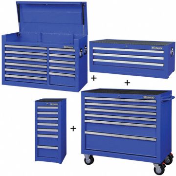 Rolling Cabinet Intermediate Side Blue