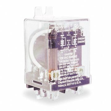 H8159 Enclosed Power Relay 8 Pin 120VAC DPDT
