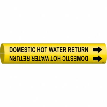 Pipe Marker Domestic Hot Water Return