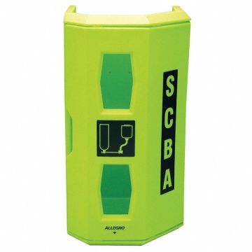 SCBA Wall Case Polyethylene Green