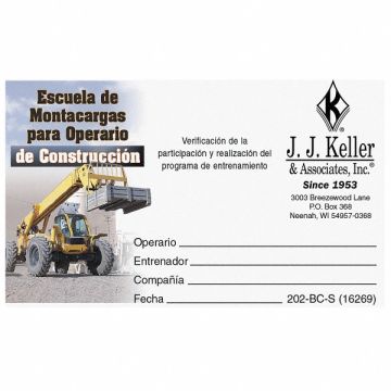 Wallet Card Workplace Safety PK50
