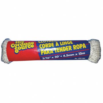 Rope 50ft Wht 20lb. Polyester
