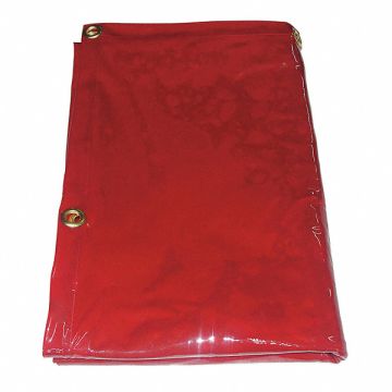 J4038 Welding Curtain 4 ft H 6 ft W Red