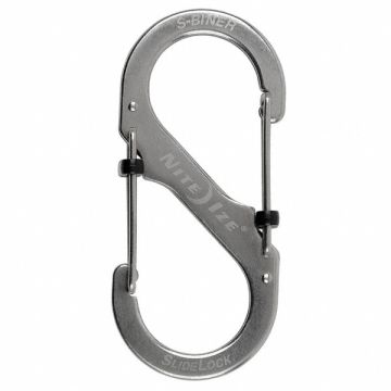 Carabiner Clip 3-35/64 in. Silver