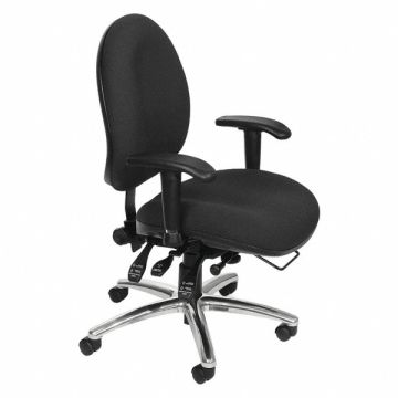 Desk Chair Fabric Black 19-23 Seat Ht