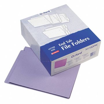 Letter File Folders Purple PK100