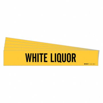 Pipe Marker Black White Liquor PK5