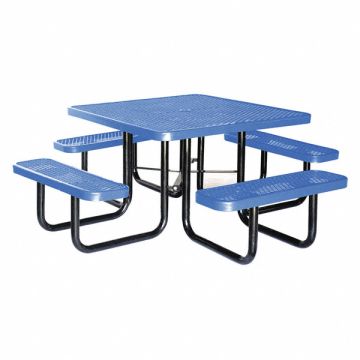 E0148 Picnic Table 80 W x80 D Blue