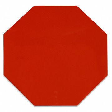 Floor Tape Red 9.5inx9.5in Octagon PK20