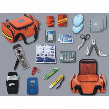 Personal Survival Kit 60 Piece Orange
