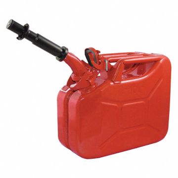 Gas Can 2.5 gal Red Include Spout