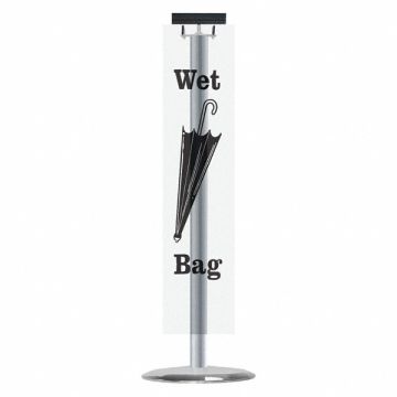 Wet Umbrella Bag Holder Satin Aluminum