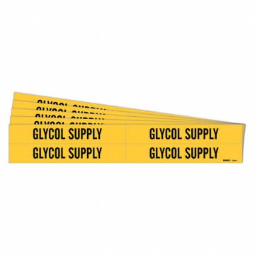 Pipe Marker Black Glycol Supply PK5