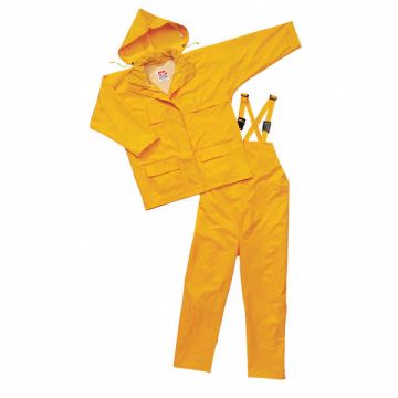 Rain Suit w/Jacket/Bib Unrated Yellow L