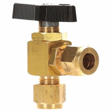 Brass BV Angle CompxComp 1/4 in
