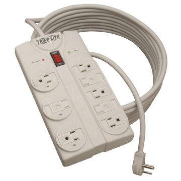 Surge Protector Strip 8 Outlet Wht