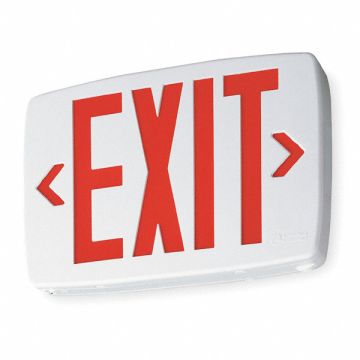 Exit Sgn Thrmplstc Wht 11 3/4in 1W