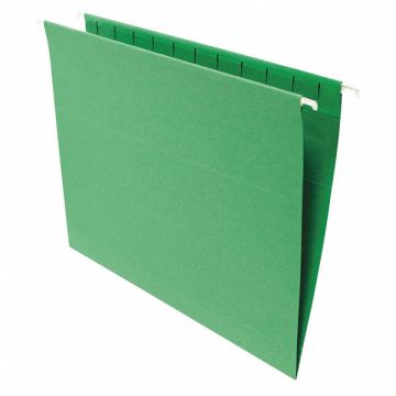 Hanging File Folders Letter Green PK25