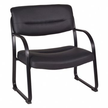 Guest Chair Black Leather 400 lb.