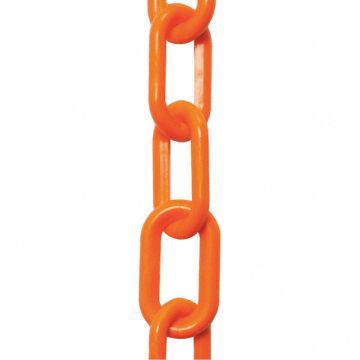 K6948 Plastic Chain 2 In x 50 ft Safety Orange
