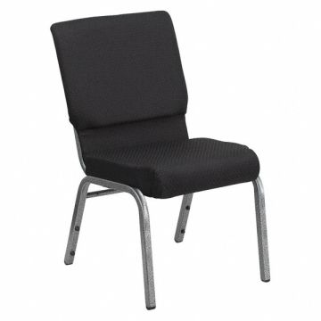 Church Chair Black Seat Fabric Seat