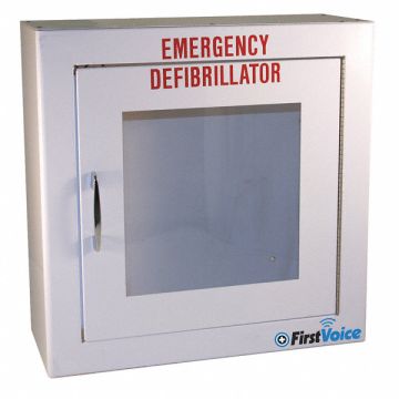 Defibrillator Storage Cabinet White