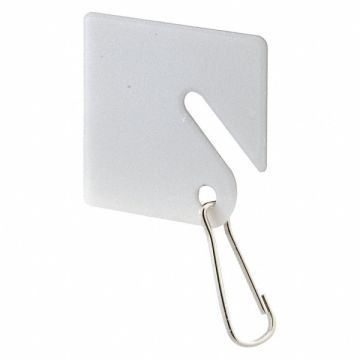 Key Tags Square Plastic Hook PK100