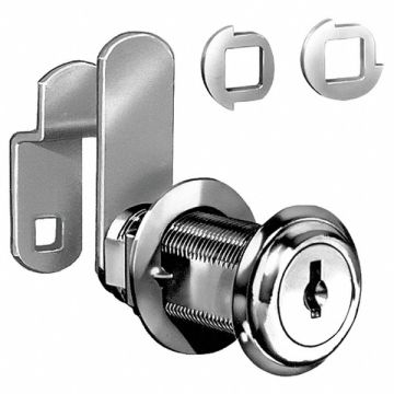 D3742 Cam Lock For Thickness 1 7/16 in Nickel
