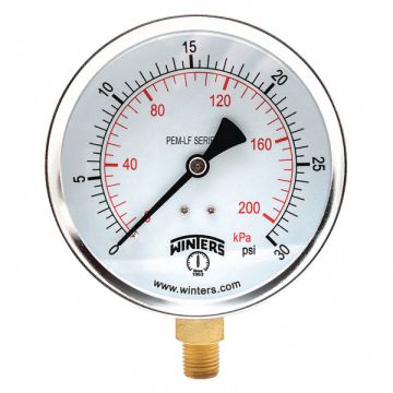 K4524 Gauge Pressure 0 to 30 psi 4 in
