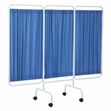 Privacy Screen 3 Panel 69inH Blue