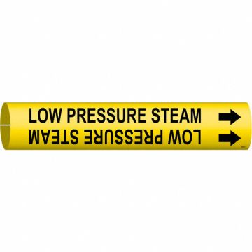 Pipe Mrkr Low Pressure Steam 2in H 2in W