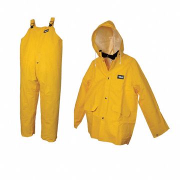 Rain Suit Jacket/Bib Unrated Yellow 3XL