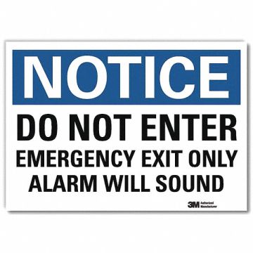 Notice Sign 10x14in Reflective Sheeting