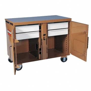 Mobile Cabinet Bench Steel 46-1/4 W 25 D