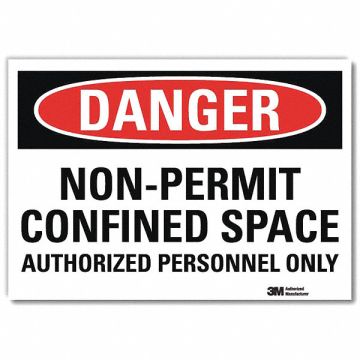 Danger Sign 7inx10in Reflective Sheeting