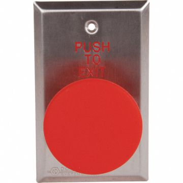 Push to Exit Button 24VDC Red Button