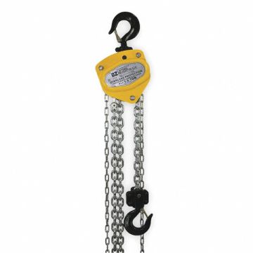 Manual Chain Hoist 3000 lb Lift 10 ft.