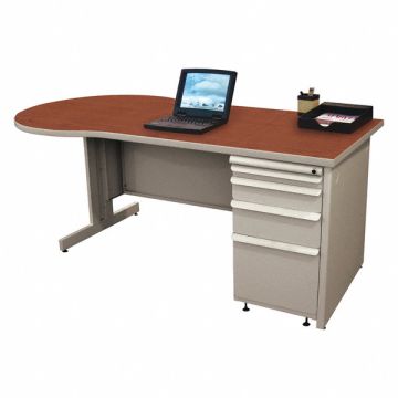 Desk 72in.Wx30in.Dx29in.H Gray Base