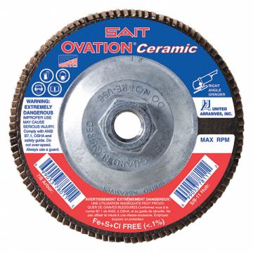 Flap Disc 36 Grit 5/8-11 in. Ovation
