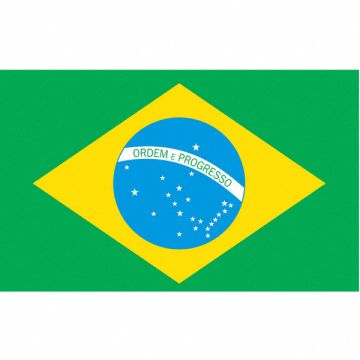 Brazil Flag 4x6 Ft Nylon
