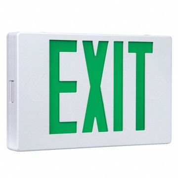 Exit Sign 3.0 Green 7-1/2 in H