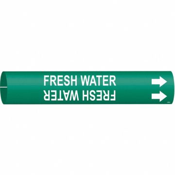 Pipe Marker Fresh Water 7/8in H 7/8in W