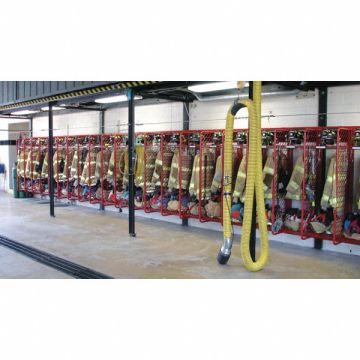 Turnout Gear Rack Wall Mount 6 Comprtmnt