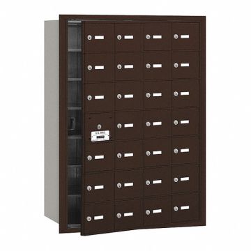 Mailbox 4B+ 27 Doors Bronze 40-3/4in H