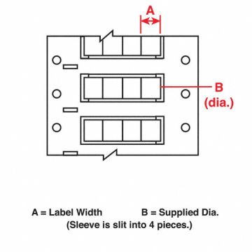 Wire Marking Sleeves 0.5 In W 0.645 In L