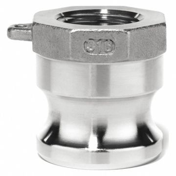 Cam and Groove Adapter 4 304 SS