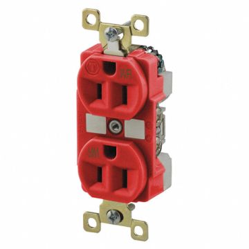Receptacle Red 15A Weather Resistant