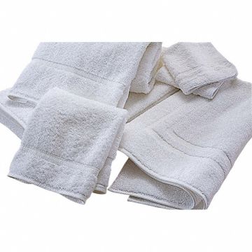 Wash Towel Dobby White 1-1/2 lb PK12