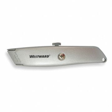 Retractable Utility Knife 6 in Gray